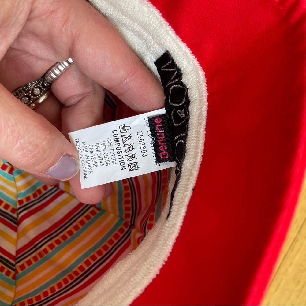 Volcom Red Bucket Hat - Picture 5 of 6
